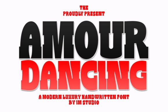 Amour Dancing: A Festive Display Serif Font for Handmade Creators