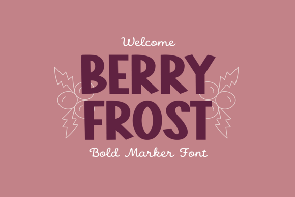 Berry Frost: A Bold Hand-Lettered Display Font for Modern Web Design