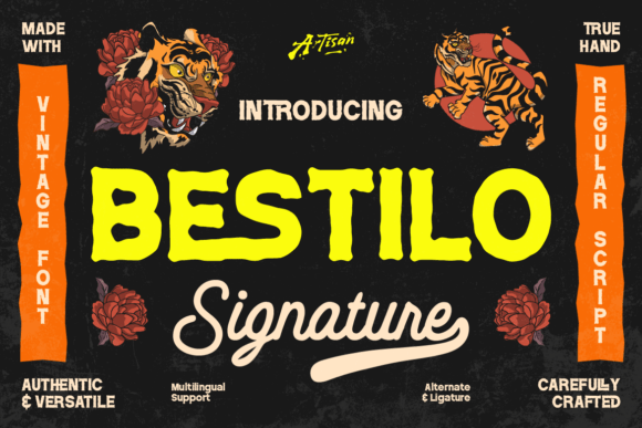 Bestilo Signature Duo: A Display Font for Authentic Branding