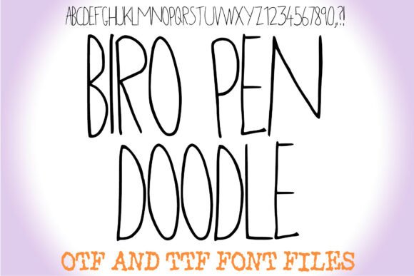 Biro Pen Doodle Font