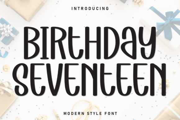 Birthday Seventeen Font
