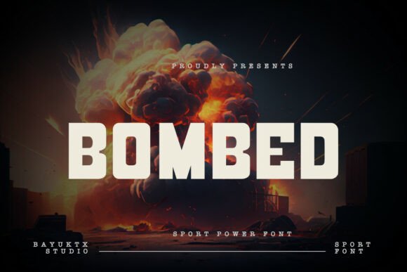 Bombed Font for Bold Branding