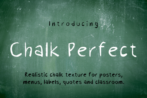 Chalk Perfect Font for Creative Makers