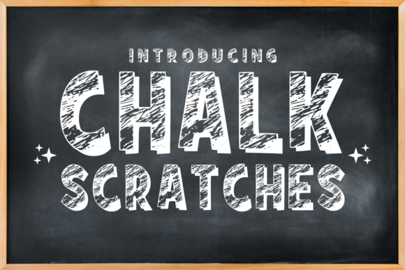 Chalk Scratches Font for Bold Design