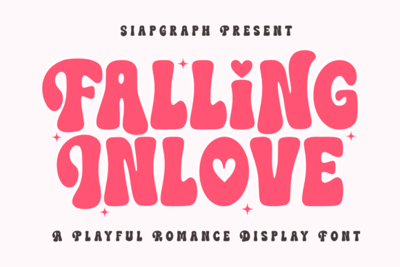 Falling Inlove: A Groovy Display Font for Campaign Headlines