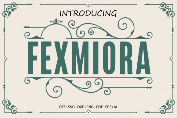 Fexmiora: A Playful Display Font for Joyful Brand Design