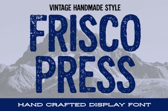 Frisco Press Font for Vintage Branding