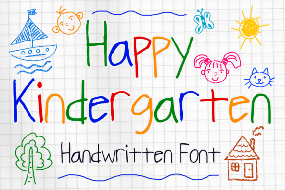 Happy Kindergarten Font for Creative Brands
