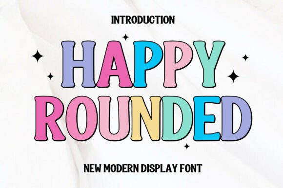 Happy Rounded: A Playful Display Font for Small Business Branding