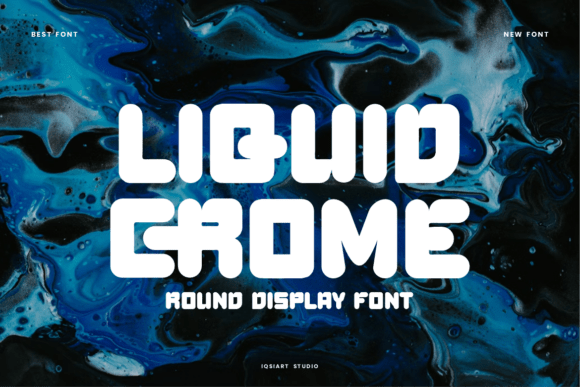 Liquid Crome Font for Bold Web Design