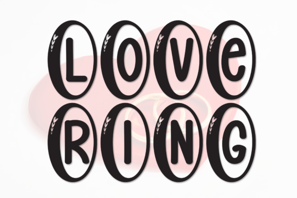 Love Ring Font for Business Branding