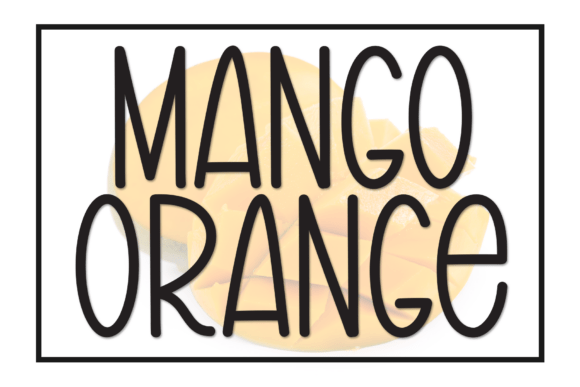 Mango Orange Display Font: A Handwritten Typeface for Creative Makers