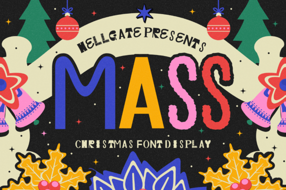 Mass: A Playful Christmas Font for Makers