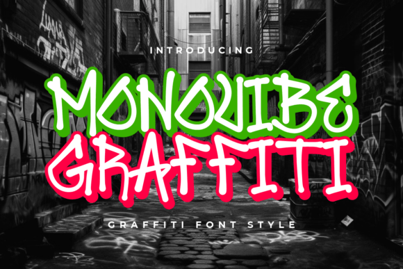 Monovibe Graffiti Font for Bold Web Design