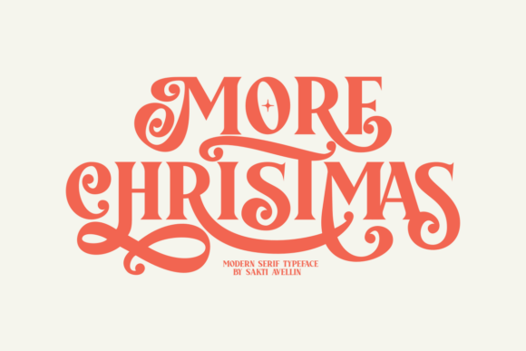 More Christmas Font for Editorial Design and Content Branding