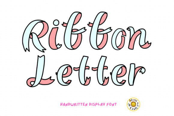 Ribbon Letter: A Handwritten Display Font for Elegant Branding