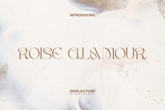 Roise Glamour Display Font for Crafters and Handmade Product Design