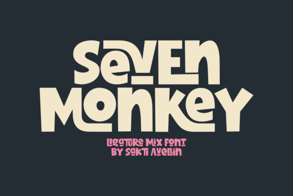 Seven Monkey Font for Energetic Display Typography