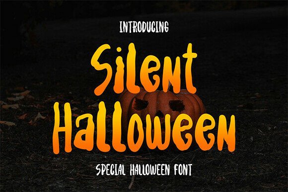 Silent Halloween Font for Spooky Season