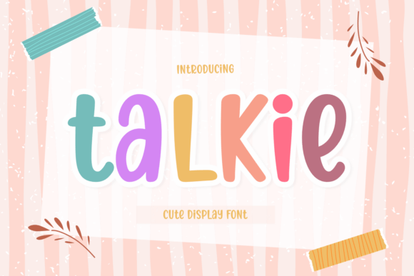 Talkie Display Font for Charming Business Branding