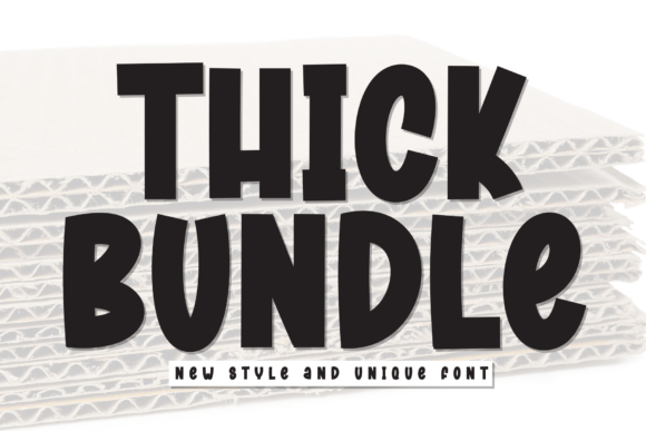 Thick Bundle: A Bold Display Font for Playful Brand Identities