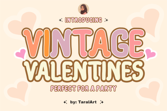 Vintage Valentines: A Bold Display Font for Handmade Products