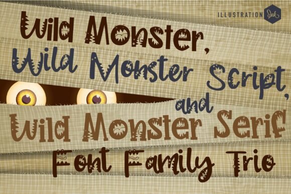 Wild Monster Trio Font