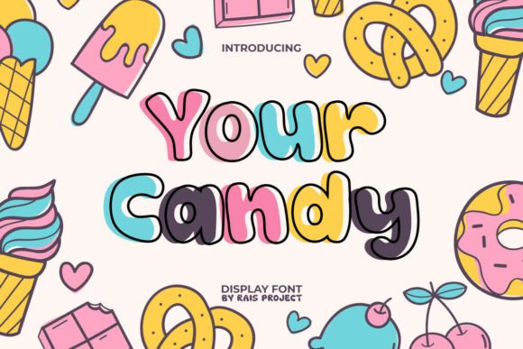 Your Candy Display Font for Crafters and Product Makers